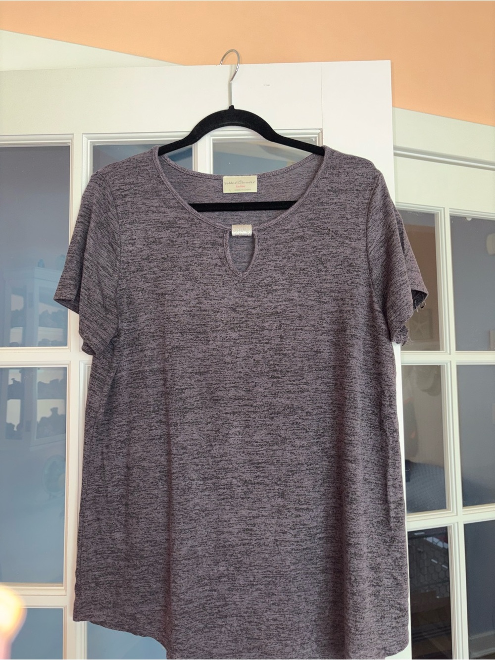 Women’s BOBBIE BROOKS TOP GRAY SIZE LARGE